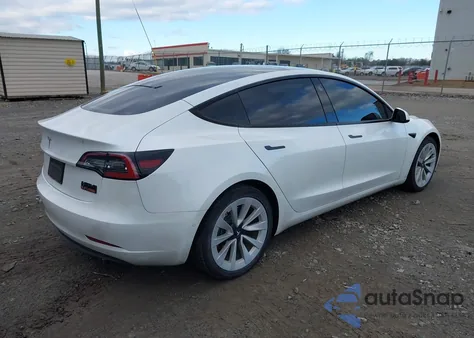2022 Tesla Model 3 Rear-Wheel Drive from USA, damaged, VIN 5YJ3E1EAXNF346622
